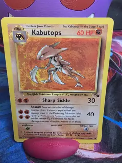 Pokemon TCG Kabutops 24/62 Fossil Rare Non-Holo WOTC Vintage Card - Image 1