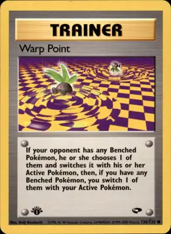 Warp Point 126/132 1st Edition - Pokemon Gym Challenge - NM - Image 1