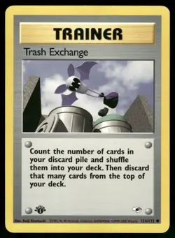 Trash Exchange 126/132 Common Gym Heroes Pokemon 1st Edition Lightly Played - Image 1