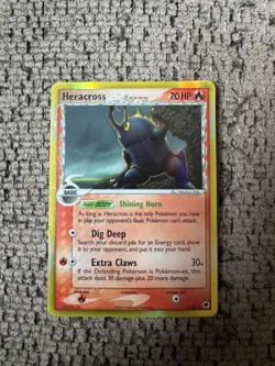 2006 Pokemon EX Dragon Frontiers #3 Heracross Delta Species Reverse Holo MP Rare - Image 1