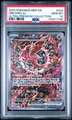 2025 Pokemon MEP EN Black Star Promo Oricorio EX #024 PSA 10 GEM MINT - Image 1