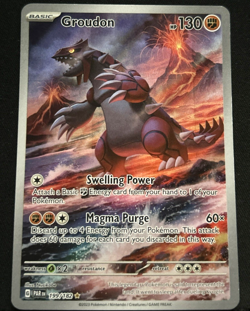 Pokemon TCG Groudon Paradox Rift 199/182 Holo Illustration Rare In Nm Condition. - Image 1