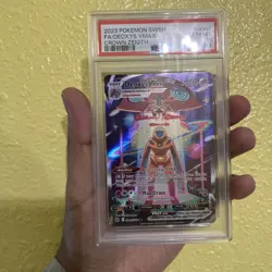 Pokemon TCG Deoxys VMAX GG45/GG70 Crown Zenith PSA 10 Gem Mint Full Art - Image 1