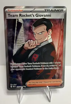 Team Rocket's Giovanni 225/182 Pokemon TCG Ultra Rare SV10: Destined Rivals NM - Image 1