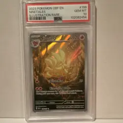 Ninetales 199/197 SV03: Obsidian Flames Illustration Rare Holo PSA 10 - Image 1