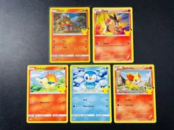 2021 Pokemon TCG English Celebrations 25th Litten Piplup #15/25 Holo Lot*5 QF75 - Image 1