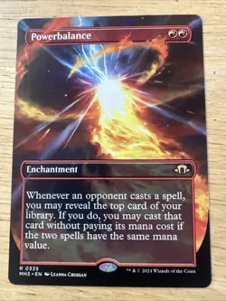 1x Powerbalance ~~ Borderless NM-Mint, English Modern Horizons 3 MTG Magic - Image 1