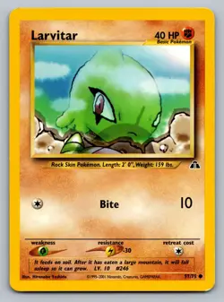 Pokemon TCG Neo Discovery Larvitar 57/75 - Image 1