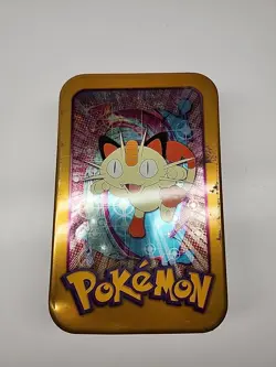Meowth Collector's Tin Topps TV Animation Edition Vintage 1999 Pokemon Nice - Image 1