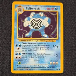 Pokemon TCG Base Set Poliwrath 13/102 Holo Rare - Image 1