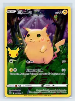 2021 Pokemon Celebrations 005/025 Pikachu Rare Holo - Image 1