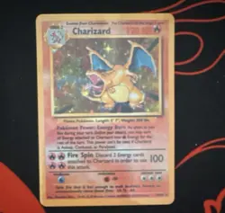 Pokemon Charizard Holo Rare 4/102 Base Set Unlimited English 120 HP - Image 1