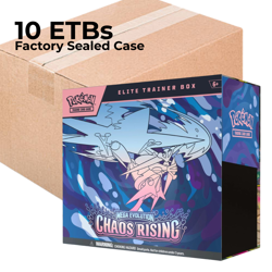 Pokemon Chaos Rising Elite Trainer Box Case 10 Factory Sealed ETBs PRESALE - Image 1