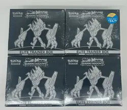 Lot of (4) Pokemon TCG Sun & Moon Burning Shadows Elite Trainer Boxes SEALED ETB - Image 1