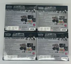 Lot of (4) Pokemon TCG Sun & Moon Burning Shadows Elite Trainer Boxes SEALED ETB - Image 2