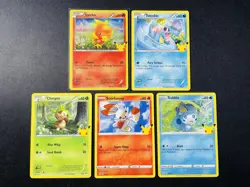 2021 Pokemon TCG English Celebrations 25th Torchic Sobble #11/25 Holo Lot*5 QF75 - Image 1