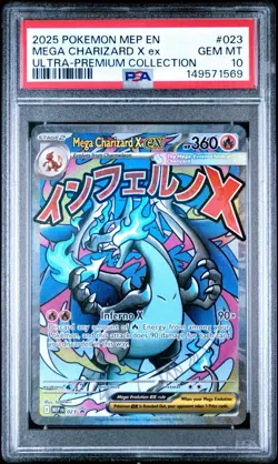 PSA 10 Charizard X Ex 023 Black Star Promo Mega Evolution UPC 2025 English - Image 1