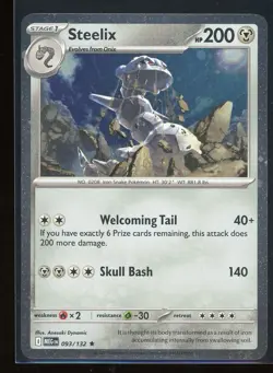 Steelix 2026 Pokemon Mega Evolution 093/132 Rare Cosmos Holo - Image 1