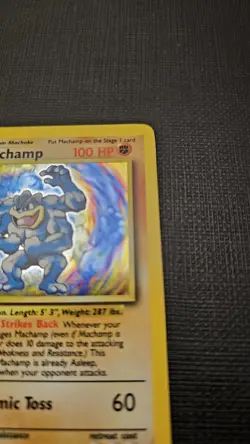 Pokemon TCG Machamp Base Set 8/102 Holo Unlimited Holo Rare LP Free Shipping 🔥 - Image 5