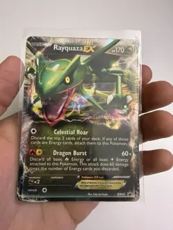 Pokemon Rayquaza EX Black & White Promo Holo BW47 2012 English Dragon - Image 1