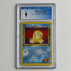 Misty's Psyduck 1st Ed. 90/132 CGC 9 Mint TCG Pokemon 2000 Gym Challenge WotC - Image 1