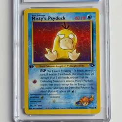 Misty's Psyduck 1st Ed. 90/132 CGC 9 Mint TCG Pokemon 2000 Gym Challenge WotC - Image 3