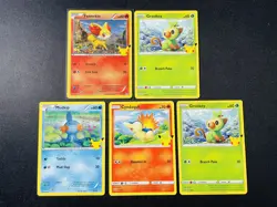 2021 Pokemon TCG English Celebrations 25th Fennekin #14/25 Holo Lot*5 QF75 - Image 1