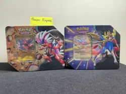 -LOT OF 2-POKEMON TCG: KORAIDON ZACIAN EX- SLASHING LEGENDS TIN- 5packs each tin - Image 1