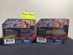 -LOT OF 2-POKEMON TCG: KORAIDON ZACIAN EX- SLASHING LEGENDS TIN- 5packs each tin - Image 2