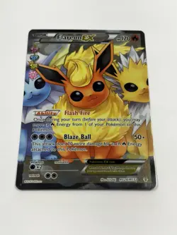 Pokemon TCG Flareon Ex RC28/RC32 Full Art Holo Generations Radiant Collection LP - Image 4