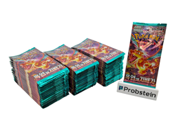 Lot of (100) Pokemon Korean SV3 Ruler of the Black Flame Booster Packs Sealed - Image 1