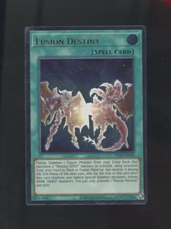 2022 Yu-Gi-Oh! OP18-EN003 Fusion Destiny Ultimate Rare - Image 1