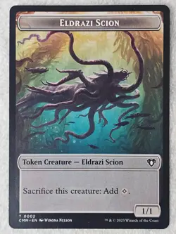 MTG Eldrazi Scion Construct #2 42 Double-Sided Token Commander Masters T NM - Image 2