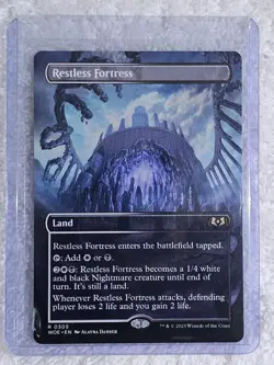 MTG Restless Fortress #305 (Borderless) - Wilds of Eldraine Rare NM - Image 5