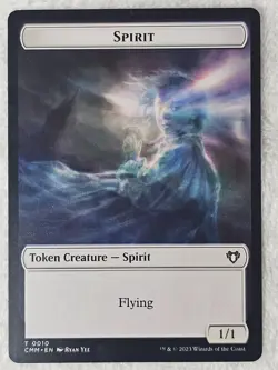 MTG Spirit Construct #10 41 Double-Sided Token Commander Masters T NM - Image 2