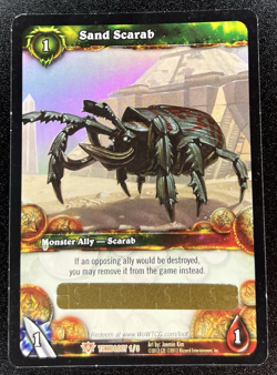 Sand Scarab Tomb Loot 1/3 *UNSCRATCHED* World Of Warcraft Loot Card MP - Image 1