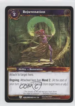 2010 World of Warcraft TCG: Worldbreaker Rejuvenation #40 - Image 1