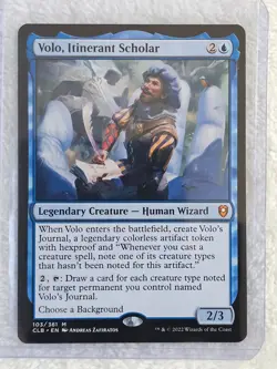 MTG Volo, Itinerant Scholar #103 Battle for Baldur's Gate Mythic NM - Image 4
