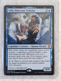 MTG Volo, Itinerant Scholar #103 Battle for Baldur's Gate Mythic NM - Image 5