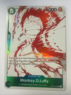 One Piece Card Game - Monkey.D.Luffy (3rd Anniversary Promo) OP07-033 - NM Foil - Image 1
