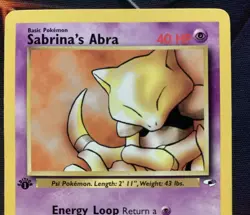 Sabrina's Abra 91/132 1st Edition Gym Heroes Pokemon Card - Image 5