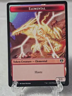 MTG Elemental Thopter #25 47 Double-Sided Token Commander Masters T NM - Image 1