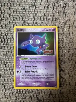 2007 Pokemon EX Power keepers 22/108 Sableye Reverse Holo LP Rare Card STAMPED - Image 1