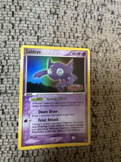 2007 Pokemon EX Power keepers 22/108 Sableye Reverse Holo LP Rare Card STAMPED - Image 3