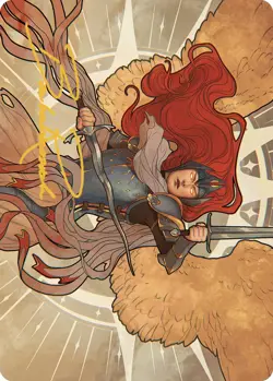 MTG Aurelia, the Law Above Art Card (36/49) (Gold-Stamped Signature) [Murders at - Image 1