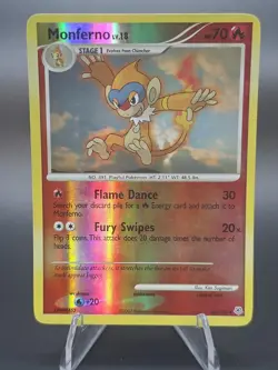 Pokemon TCG Monferno Promo Reverse Holo Card 56/130 Stamped LP - Image 2