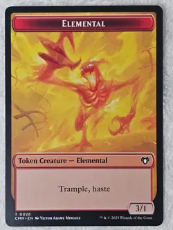 MTG Elemental Cat #26 30 Double-Sided Token Commander Masters T NM - Image 3