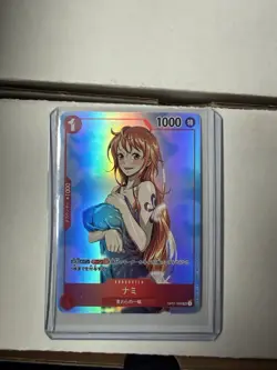 ❤One Piece Waifu Doujin Holographic Foil Trading Card Nami❤ - Image 1