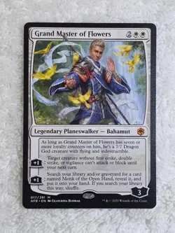 MTG Grand Master of Flowers #17 Adventures in the Forgotten Realms Mythic NM - Image 1