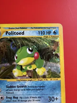 Politoed H23/H32 Holo Skyridge Rare Pokemon Card w/ Swirl🌀Pristine Holo/MP Cond - Image 3